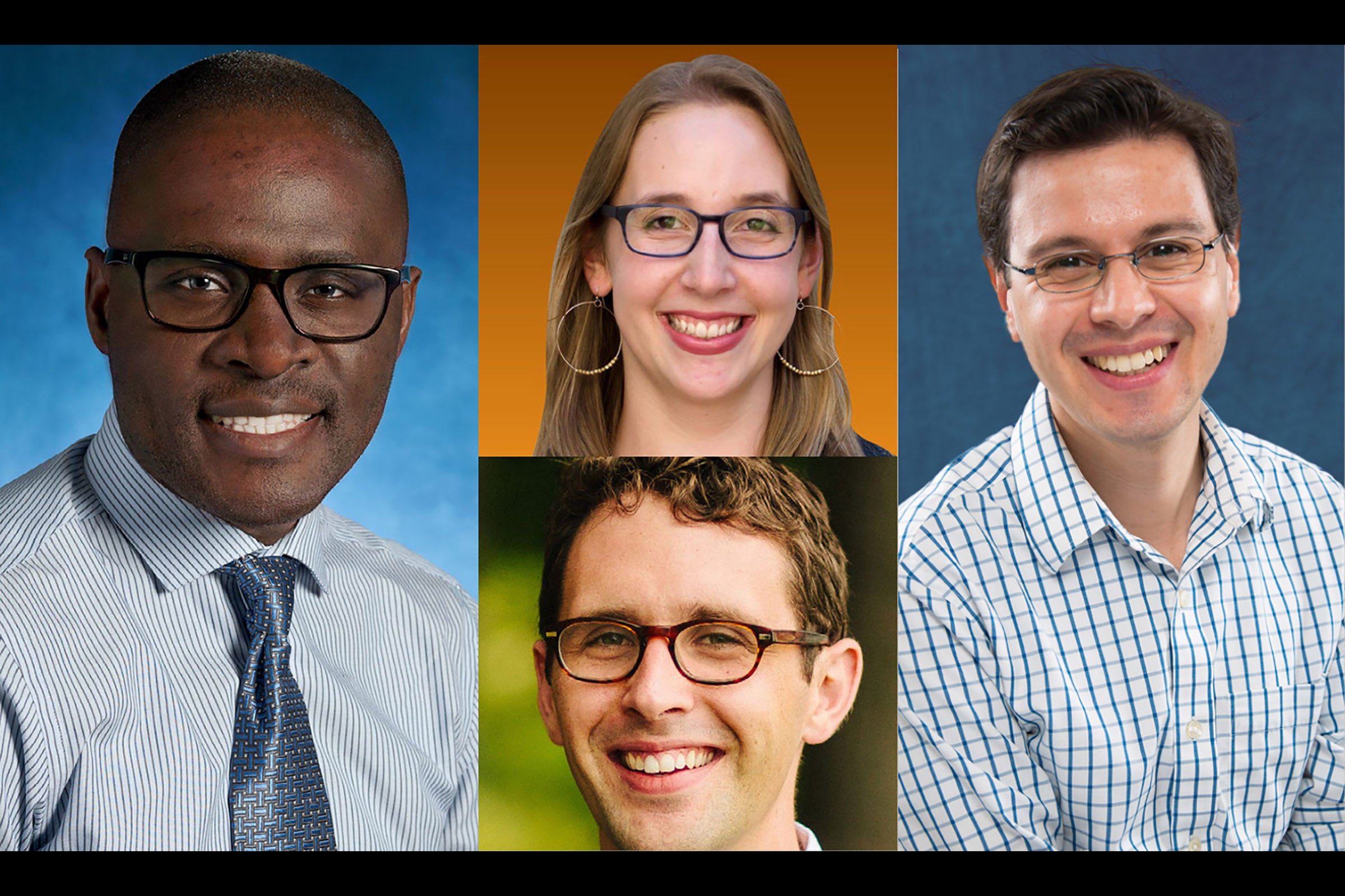 Headshots of four scientists