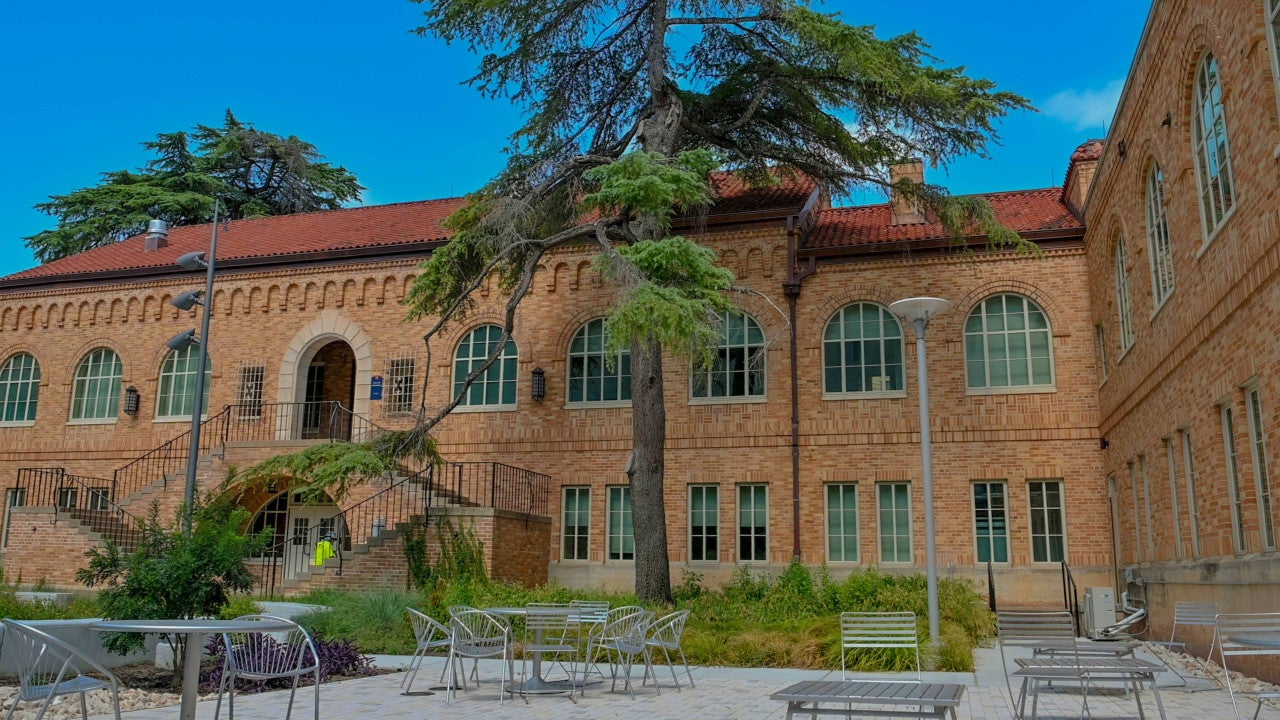 Courtyard of Anna Hiss Gymnasium