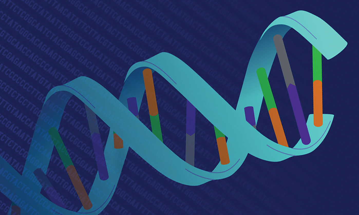 Illustration of DNA helix