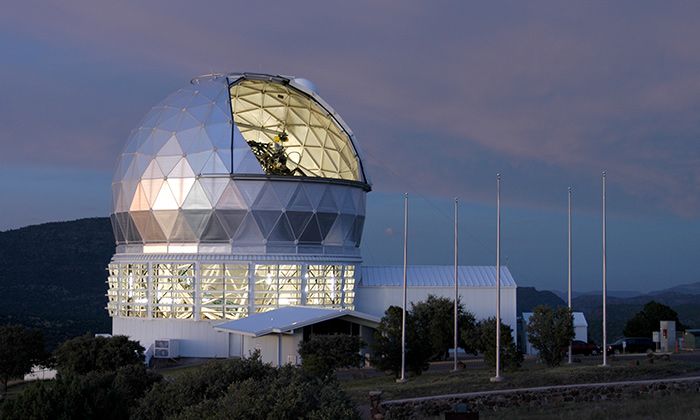 Hobby-Eberly Telescope at McDonald Observatory. 