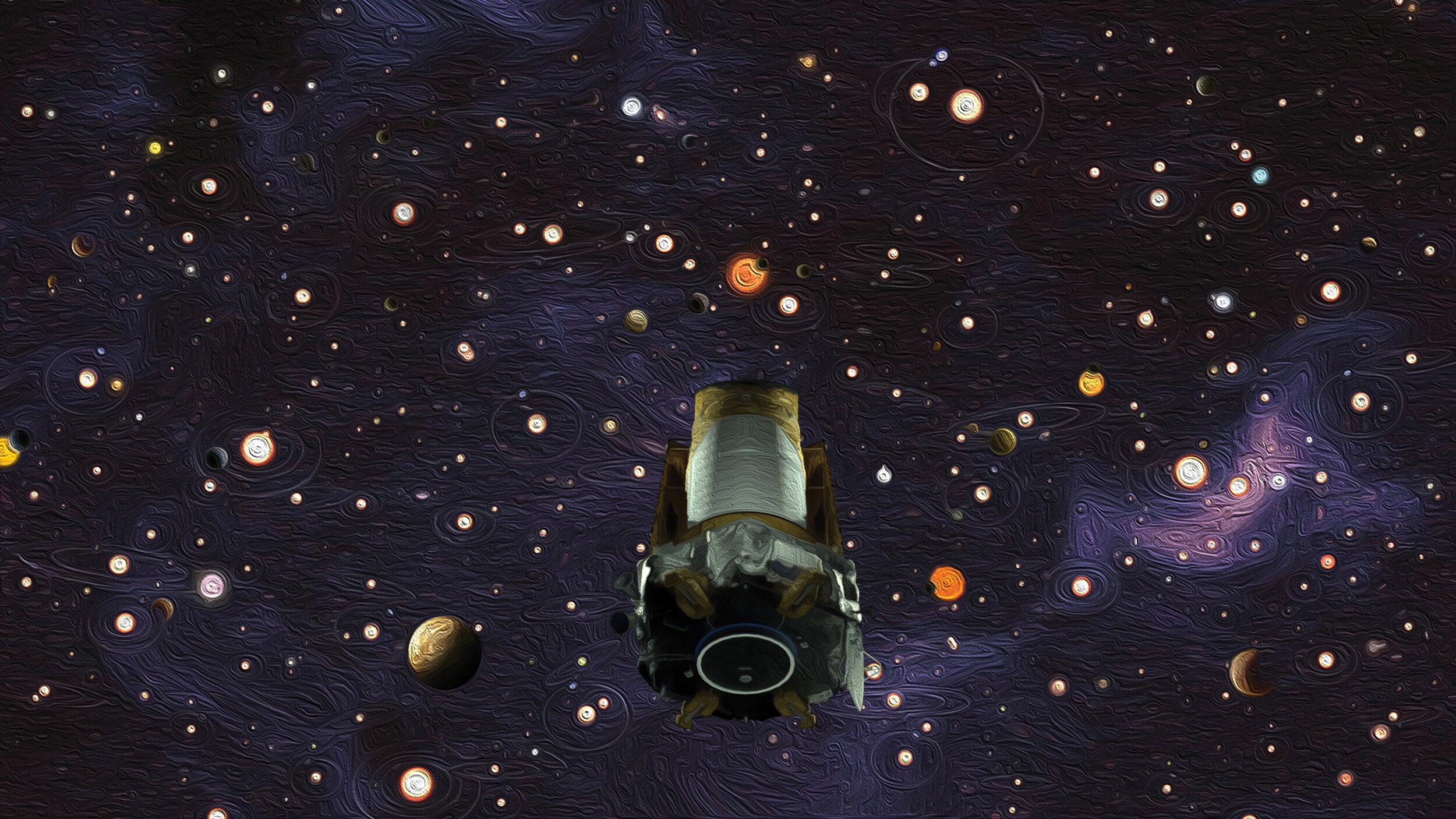 Artist’s rendition of the Kepler Space Telescope. Credit: NASA, Wendy Stenzel, Daniel Rutter.