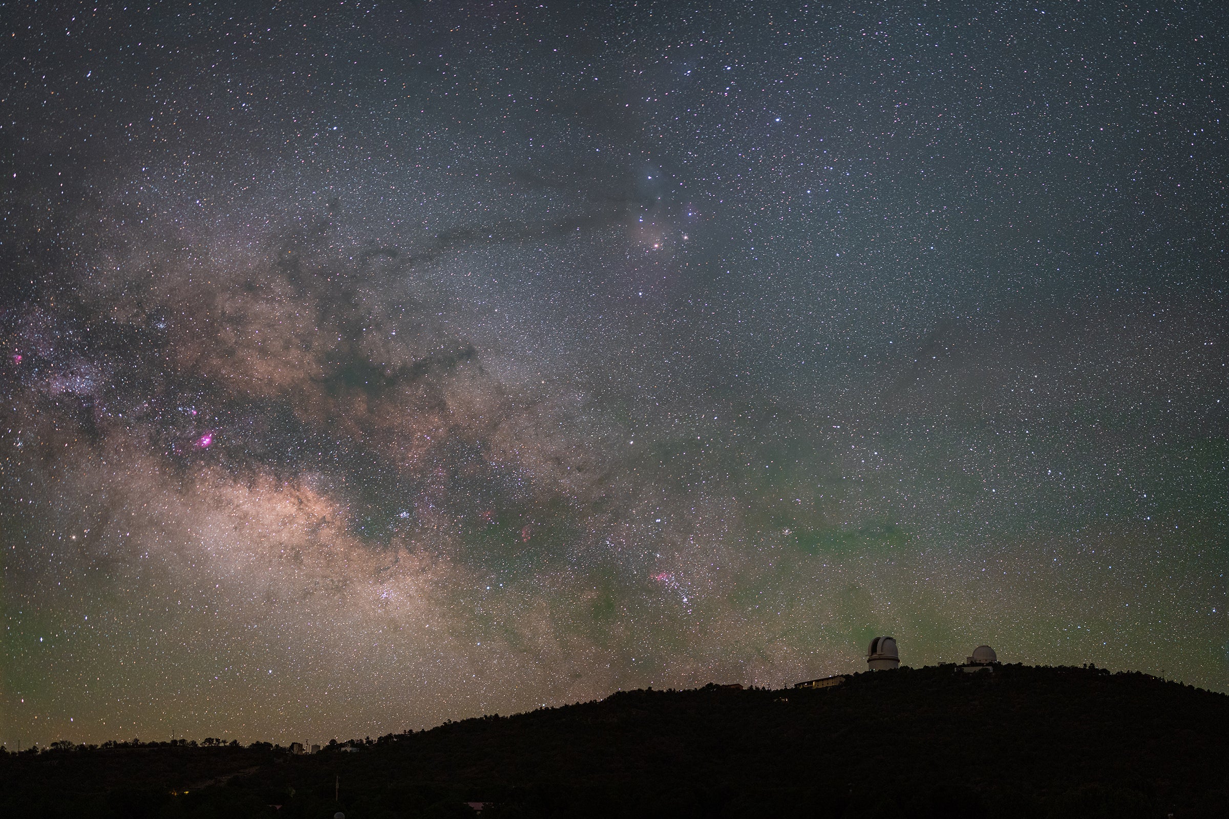 Milky Way over Mt. Locke. Photo by Stephen Hummel