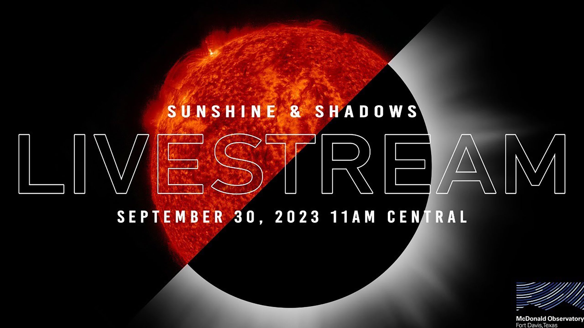 Sunshine & Shadows Livestream September 30, 2023, 11AM Central