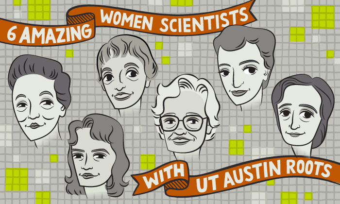 Illustration of the six women in the article by Jenna Luecke.